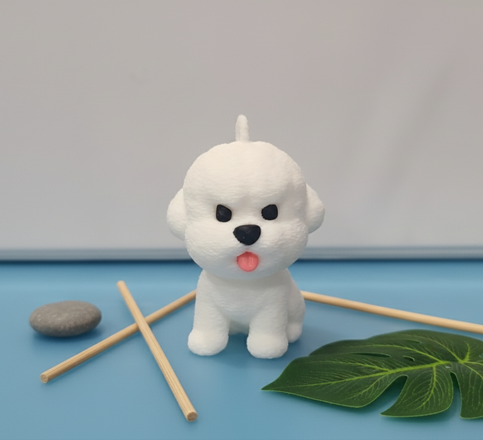 3D PRINTED Bichon Frise / Poodle Lovely Dog keychain